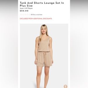 NYDJ Tank And Shorts Lounge Set In Plus Size